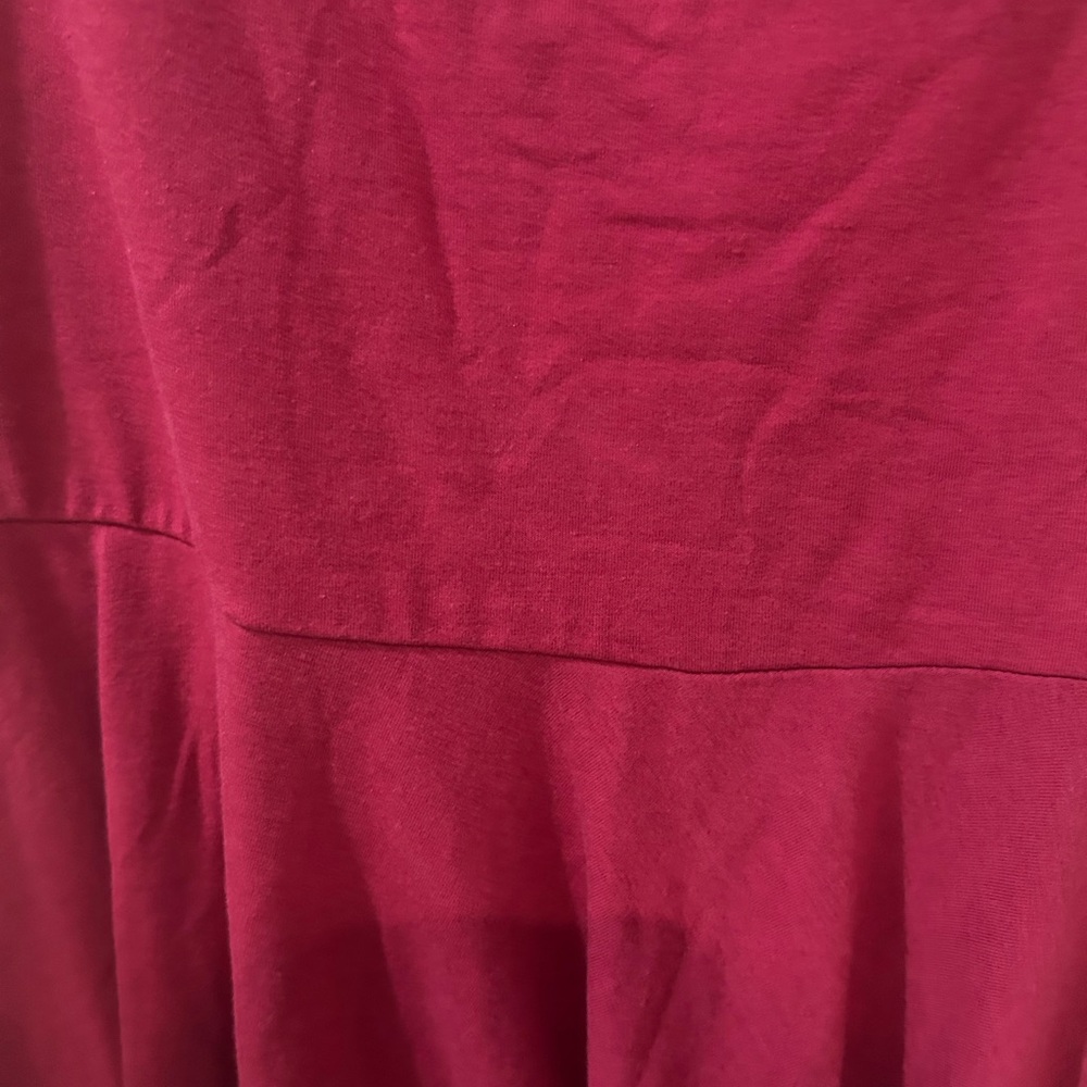 Fuchsia cotton Strapless Dress - Picture 3 of 3